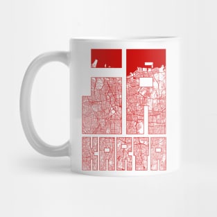 Jakarta, Indonesia City Map Typography - Oriental Mug